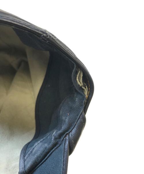 BUTCHER PRODUCTS（ブッチャープロダクツ）BUTCHER PRODUCTS (ブッチャープロダクツ) ホースハイド レザーキャップ ブラック サイズ:7 1/4の古着・服飾アイテム