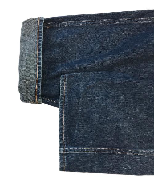 BAPE BY A BATHING APE（ベイプバイアベイシングエイプ）BAPE BY A BATHING APE (ベイプバイアベイシングエイプ) フロントスターペイントデニムパンツ インディゴ サイズ:Lの古着・服飾アイテム