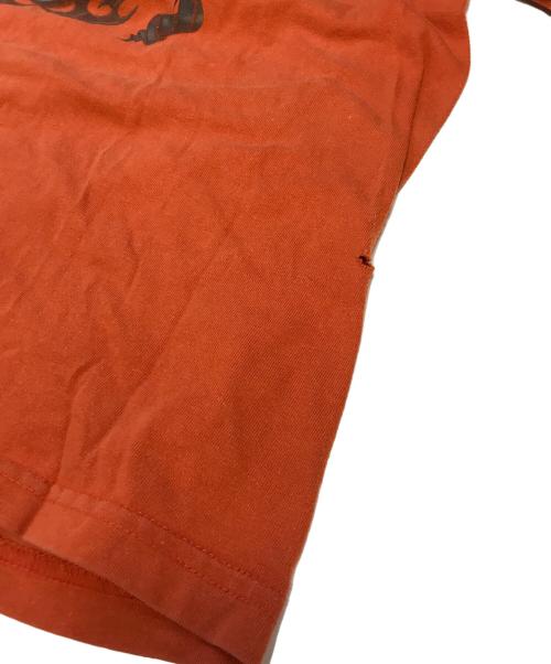 HARLEY-DAVIDSON（ハーレーダビッドソン）HARLEY-DAVIDSON (ハーレーダビッドソン) 袖プリロングスリーブカットソー オレンジ サイズ:Lの古着・服飾アイテム