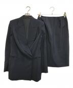 GUCCIグッチ）の古着「モヘア混スカートセットアップ」｜ブラック