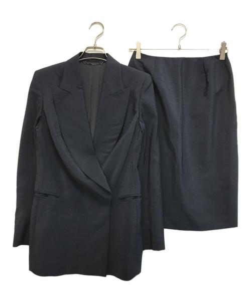 GUCCI（グッチ）GUCCI (グッチ) モヘア混スカートセットアップ ブラック サイズ:40の古着・服飾アイテム