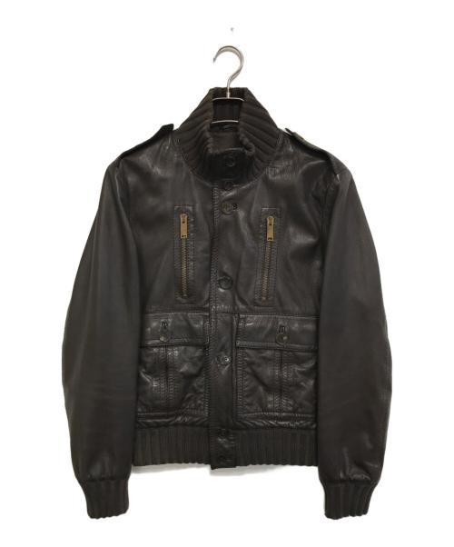 GUCCI（グッチ）GUCCI (グッチ) マドンナ ボンバージャケット ブラウン サイズ:48の古着・服飾アイテム
