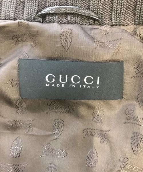 GUCCI（グッチ）GUCCI (グッチ) マドンナ ボンバージャケット ブラウン サイズ:48の古着・服飾アイテム