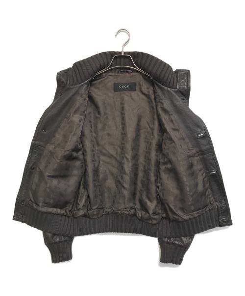 GUCCI（グッチ）GUCCI (グッチ) マドンナ ボンバージャケット ブラウン サイズ:48の古着・服飾アイテム