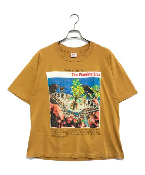バンドTシャツ（バンドTシャツ）バンドTシャツ (バンドTシャツ) 90's the flaming lips(ザ・フレーミング・リップス) バンドTシャツ イエロー サイズ:XLの古着・服飾アイテム