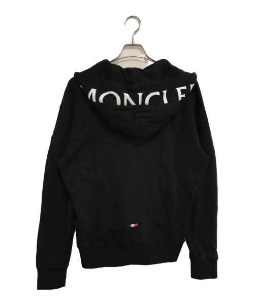MONCLER（モンクレール）MONCLER (モンクレール) フードロゴハーフジップパーカー ブラック サイズ:Ｓの古着・服飾アイテム