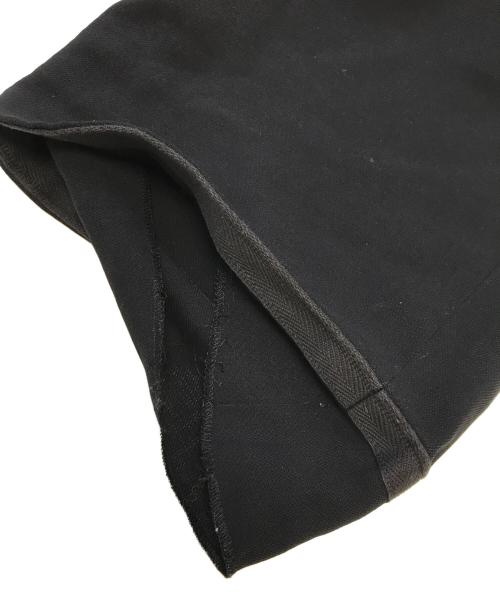GIORGIO ARMANI（ジョルジョアルマーニ）GIORGIO ARMANI (ジョルジョアルマーニ) ウールドレープスラックス ブラック サイズ:44の古着・服飾アイテム