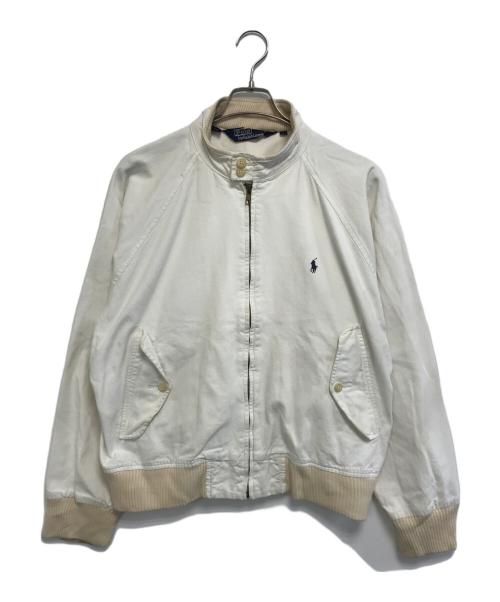 POLO RALPH LAUREN（ポロ・ラルフローレン）POLO RALPH LAUREN (ポロ・ラルフローレン) ハリントンジャケット ホワイト サイズ:Lの古着・服飾アイテム