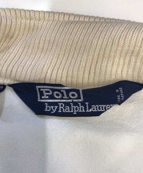 POLO RALPH LAUREN（ポロ・ラルフローレン）POLO RALPH LAUREN (ポロ・ラルフローレン) ハリントンジャケット ホワイト サイズ:Lの古着・服飾アイテム