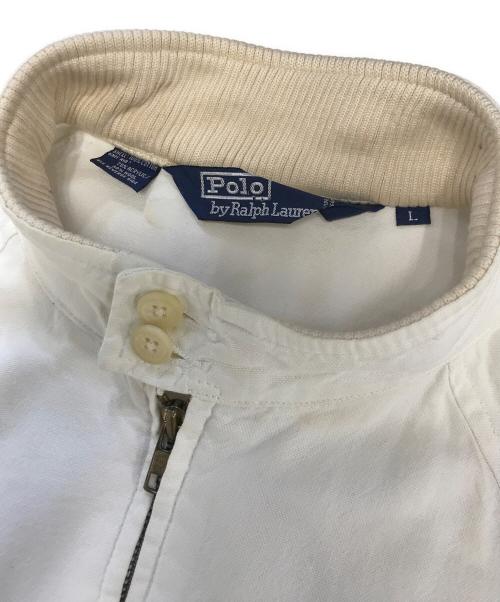 POLO RALPH LAUREN（ポロ・ラルフローレン）POLO RALPH LAUREN (ポロ・ラルフローレン) ハリントンジャケット ホワイト サイズ:Lの古着・服飾アイテム