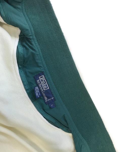 POLO RALPH LAUREN（ポロ・ラルフローレン）POLO RALPH LAUREN (ポロ・ラルフローレン) Shawl Collar Blouson グリーン サイズ:Lの古着・服飾アイテム