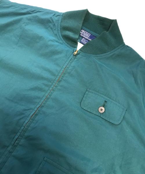 POLO RALPH LAUREN（ポロ・ラルフローレン）POLO RALPH LAUREN (ポロ・ラルフローレン) Shawl Collar Blouson グリーン サイズ:Lの古着・服飾アイテム