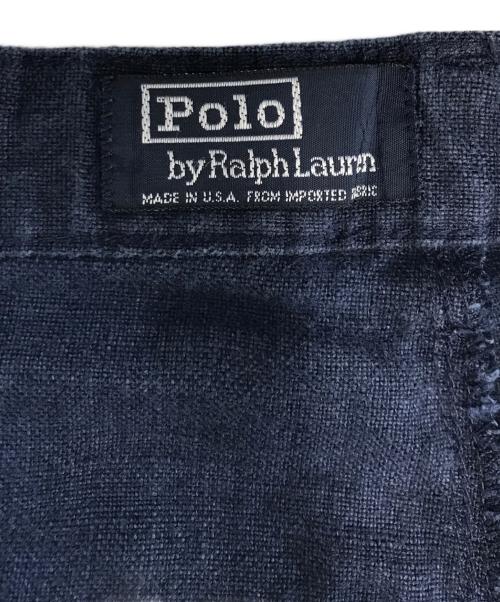 POLO RALPH LAUREN（ポロ・ラルフローレン）POLO RALPH LAUREN (ポロ・ラルフローレン) リネンパンツ ネイビー サイズ:36/30の古着・服飾アイテム