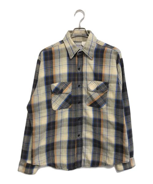 FIVE BROTHER（ファイブブラザー）FIVE BROTHER (ファイブブラザー) ヘビーネルシャツ ベージュ サイズ:Lの古着・服飾アイテム