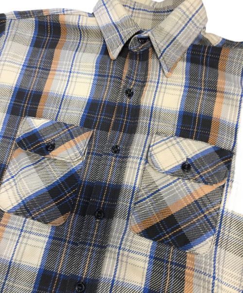 FIVE BROTHER（ファイブブラザー）FIVE BROTHER (ファイブブラザー) ヘビーネルシャツ ベージュ サイズ:Lの古着・服飾アイテム