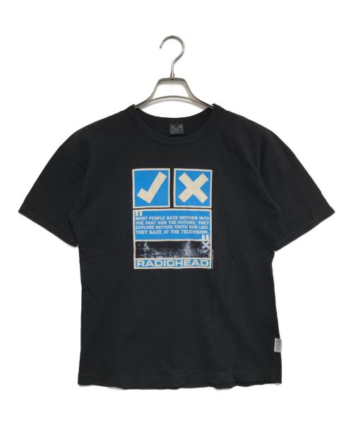 バンドTシャツ（バンドTシャツ）バンドTシャツ (バンドTシャツ) 90s RADIO HEAD(レディオヘッド) バンドTシャツ ブラック サイズ:MEDIUMの古着・服飾アイテム
