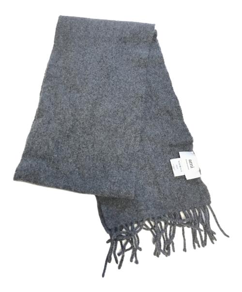 ami（アミ）ami (アミ) RED ADC SCARF グレー サイズ:表記なしの古着・服飾アイテム