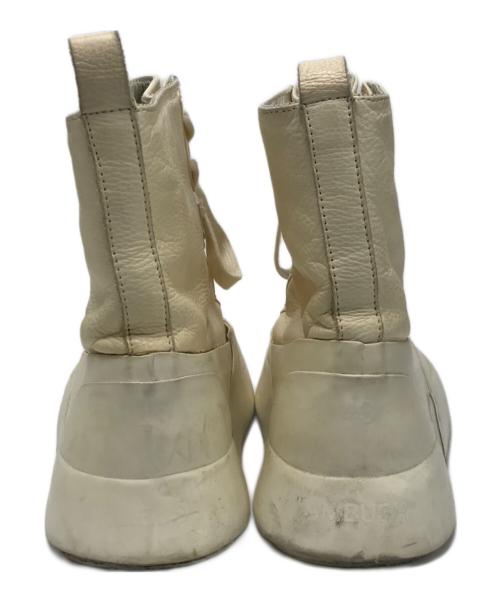 AMBUSH（アンブッシュ）AMBUSH (アンブッシュ) LEATHER MIX HI-TOP SNEAKER ベージュ サイズ:43の古着・服飾アイテム