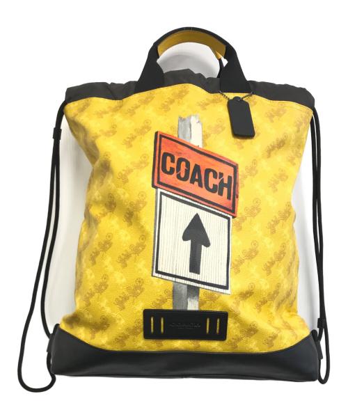 COACH（コーチ）COACH (コーチ) ナップサック イエロー サイズ:表記なしの古着・服飾アイテム