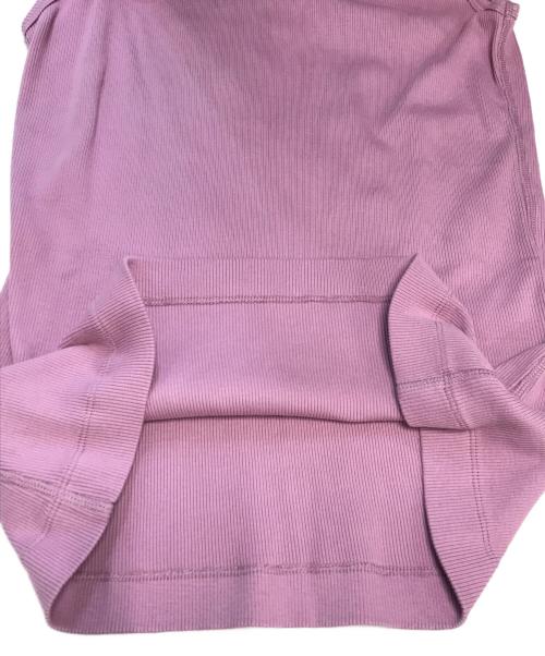 maison kitsune（アシッドメゾンキツネ）maison kitsune (アシッドメゾンキツネ) ロゴタンクトップ ピンク サイズ:L 未使用品の古着・服飾アイテム