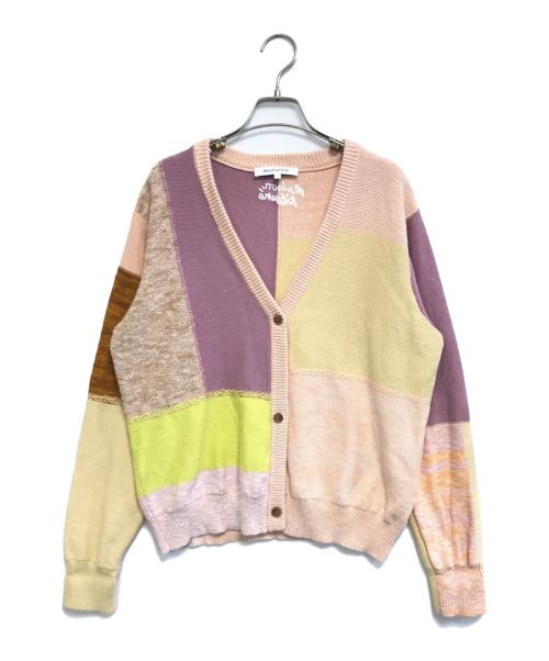 maison kitsune（メゾンキツネ）maison kitsune (メゾンキツネ) ニットカーディガン マルチカラー サイズ:Lの古着・服飾アイテム