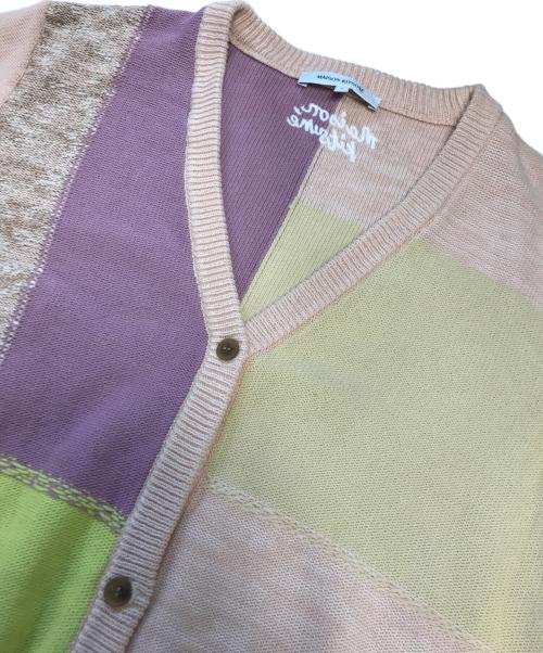 maison kitsune（メゾンキツネ）maison kitsune (メゾンキツネ) ニットカーディガン マルチカラー サイズ:Lの古着・服飾アイテム