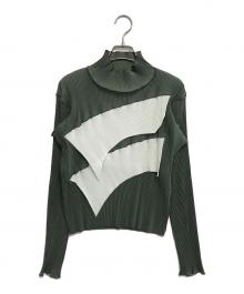 kotohayokozawa（コトハヨコザワ）の古着「プリーツカットソー」｜グリーン