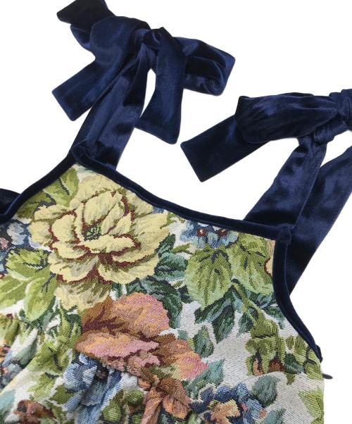 POPPY（ポピー）POPPY (ポピー) ゴブランリボンドレス マルチカラー サイズ:M 未使用品の古着・服飾アイテム