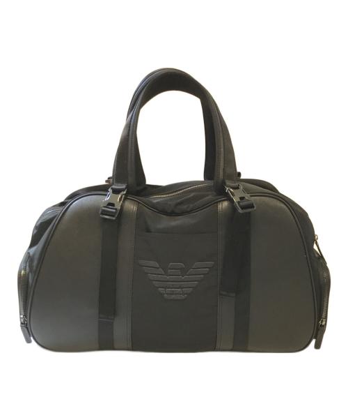 EMPORIO ARMANI（エンポリオ アルマーニ）EMPORIO ARMANI (エンポリオ アルマーニ) ボストンバッグ ブラックの古着・服飾アイテム