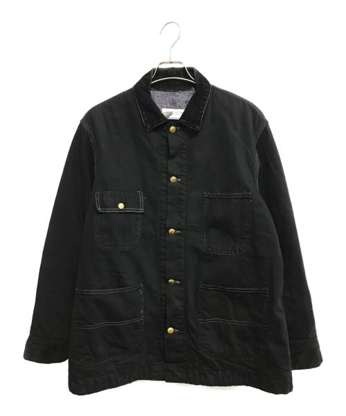 Sears（シアーズ）Sears (シアーズ) 裏地ブランケットカバーオール ブラック サイズ:不明の古着・服飾アイテム