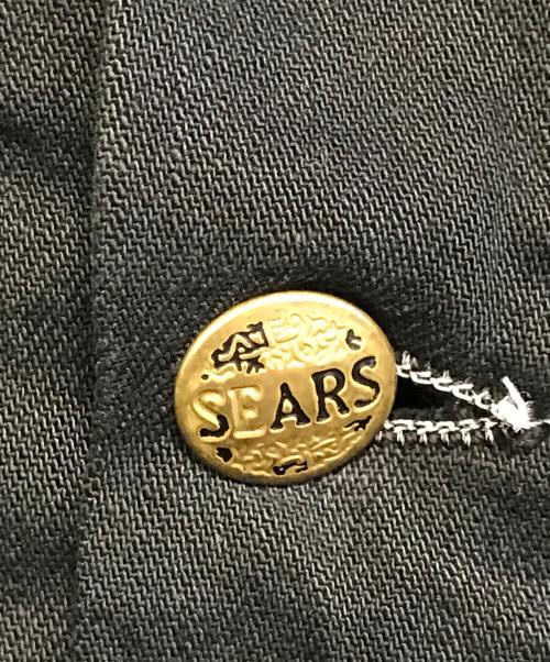 Sears（シアーズ）Sears (シアーズ) 裏地ブランケットカバーオール ブラック サイズ:不明の古着・服飾アイテム