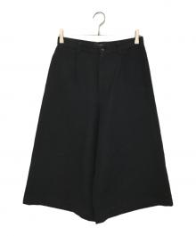 tricot COMME des GARCONS（トリココムデギャルソン）の古着「クロップド縮絨パンツ」｜ブラック
