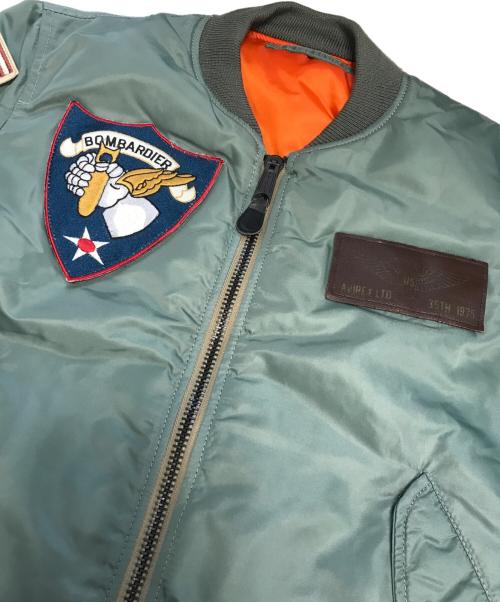 AVIREX（アヴィレックス）AVIREX (アヴィレックス) リバーシブルMA-1ジャケット グリーン サイズ:Mの古着・服飾アイテム