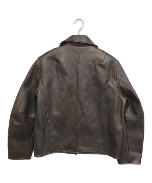 MICHIXSLY（ミチカケルスライ）MICHIXSLY (ミチカケルスライ) フェイクレザージャケット ブラウン サイズ:FREEの古着・服飾アイテム
