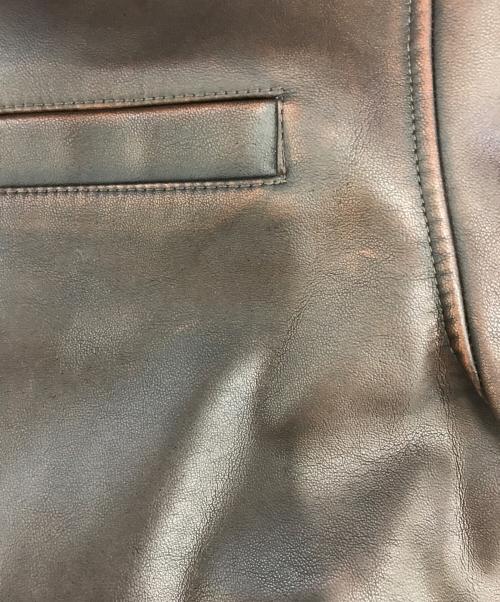 MICHIXSLY（ミチカケルスライ）MICHIXSLY (ミチカケルスライ) フェイクレザージャケット ブラウン サイズ:FREEの古着・服飾アイテム