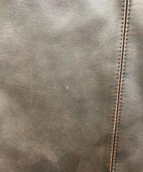 MICHIXSLY（ミチカケルスライ）MICHIXSLY (ミチカケルスライ) フェイクレザージャケット ブラウン サイズ:FREEの古着・服飾アイテム