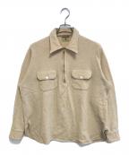 THE SPINNAKER SHIRTザ・スピンネーカー・シャツ）の古着「ハーフジップニットシャツ」｜カーキ
