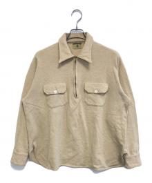 THE SPINNAKER SHIRT（ザ・スピンネーカー・シャツ）の古着「ハーフジップニットシャツ」｜カーキ