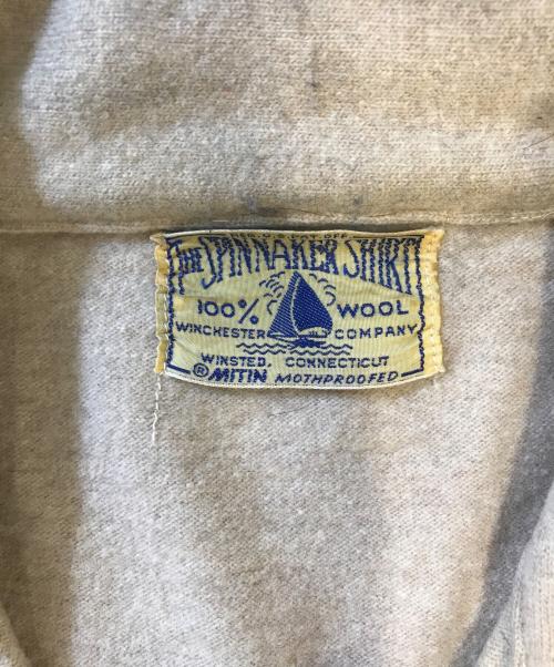 THE SPINNAKER SHIRT（ザ・スピンネーカー・シャツ）THE SPINNAKER SHIRT (ザ・スピンネーカー・シャツ) ハーフジップニットシャツ カーキ サイズ:表記なしの古着・服飾アイテム