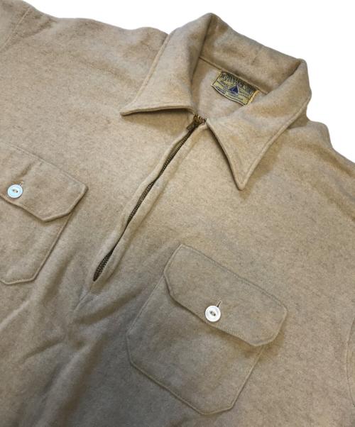 THE SPINNAKER SHIRT（ザ・スピンネーカー・シャツ）THE SPINNAKER SHIRT (ザ・スピンネーカー・シャツ) ハーフジップニットシャツ カーキ サイズ:表記なしの古着・服飾アイテム