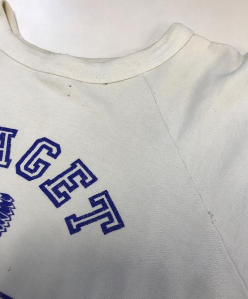Hanes（ヘインズ）Hanes (ヘインズ) 半袖ラグランスウェット ホワイト サイズ:XLの古着・服飾アイテム