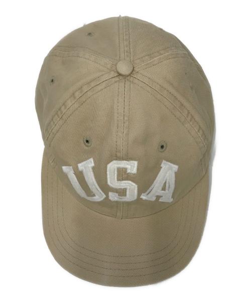 POLO RALPH LAUREN（ポロ・ラルフローレン）POLO RALPH LAUREN (ポロ・ラルフローレン) キャップ ベージュ サイズ:Lの古着・服飾アイテム
