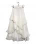 Snidel (スナイデル) プリーツティアードスカート ホワイト：12000円