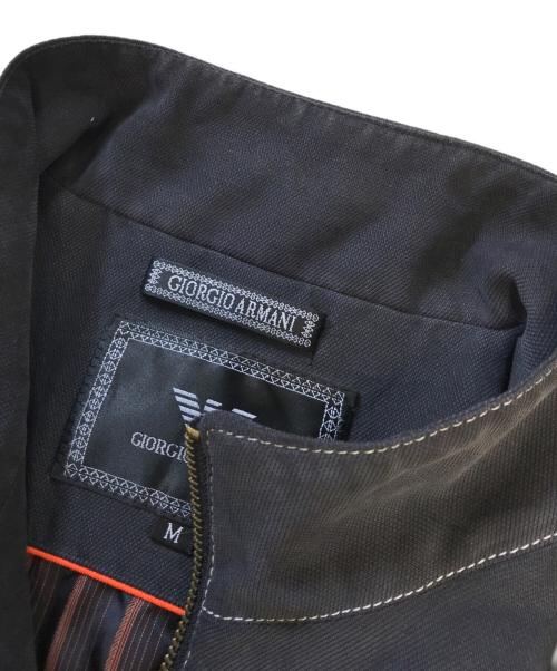 GIORGIO ARMANI（ジョルジョアルマーニ）GIORGIO ARMANI (ジョルジョアルマーニ) スタンドカラージャケット グレー サイズ:Mの古着・服飾アイテム