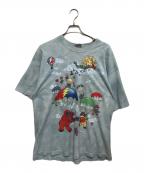 LIQUID BLUEリキッドブルー）の古着「プリントTシャツ」｜スカイブルー