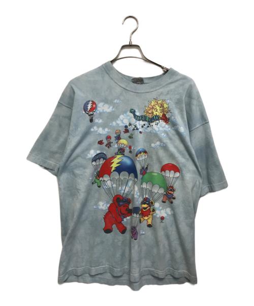 LIQUID BLUE（リキッドブルー）LIQUID BLUE (リキッドブルー) プリントTシャツ スカイブルー サイズ:XLの古着・服飾アイテム