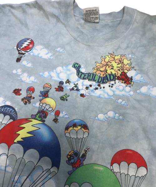 LIQUID BLUE（リキッドブルー）LIQUID BLUE (リキッドブルー) プリントTシャツ スカイブルー サイズ:XLの古着・服飾アイテム