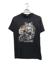 HARLEY-DAVIDSON（ハーレーダビッドソン）の古着「90s HARLEY-DAVIDSON(ハーレーダビットソン) モーターTシャツ」｜ブラック