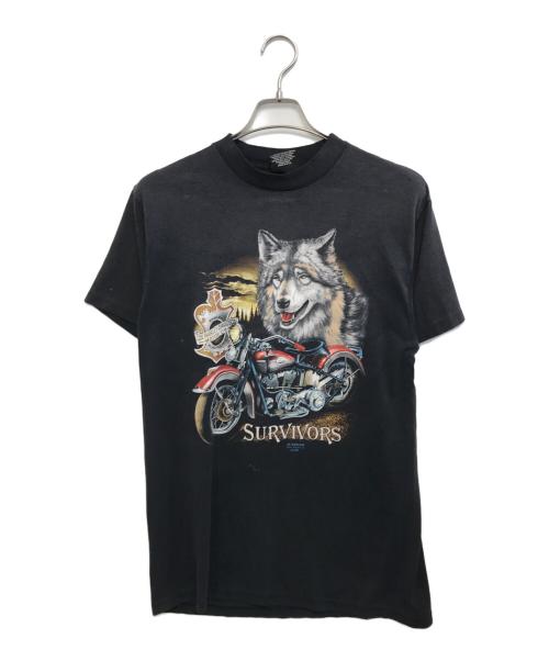 HARLEY-DAVIDSON（ハーレーダビッドソン）HARLEY-DAVIDSON (ハーレーダビッドソン) 90s HARLEY-DAVIDSON(ハーレーダビットソン) モーターTシャツ ブラック サイズ:Lの古着・服飾アイテム