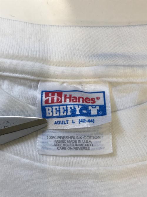 Hanes（ヘインズ）Hanes (ヘインズ) プリントTシャツ ホワイト サイズ:Lの古着・服飾アイテム